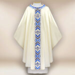 Embroidered chasuble "Moderno Mariano"
