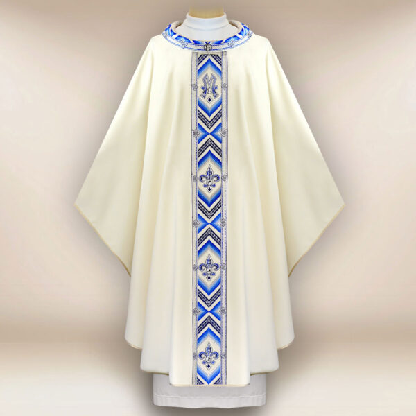 Embroidered chasuble "Moderno Mariano"
