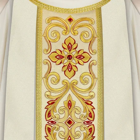 Embroidered chasuble "Domenica"