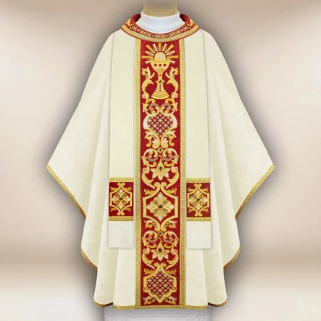 Embroidered chasuble "Comunione"