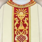 Embroidered chasuble "Comunione"