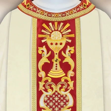 Embroidered chasuble “Comunione”