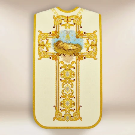 Roman Embroidered Chasuble "Feliz Navidad"