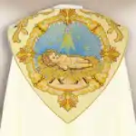 Embroidered cope "Feliz Navidad"