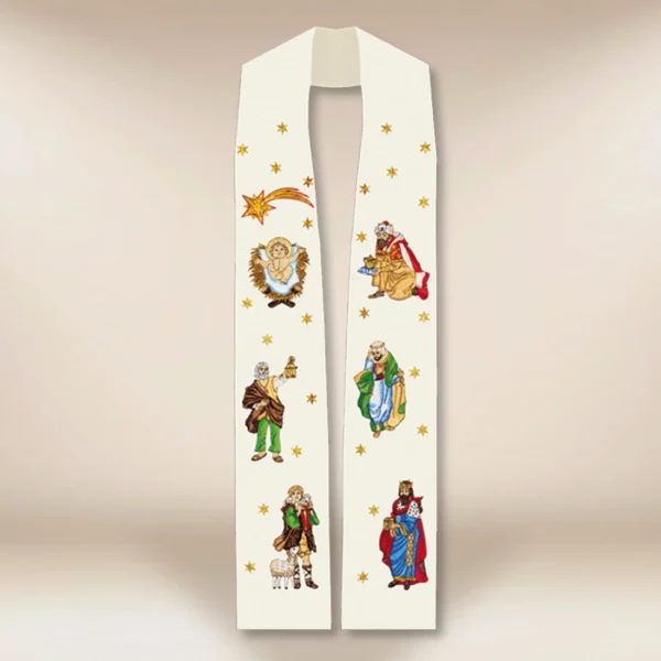 Embroidered stole "Bethlehem"