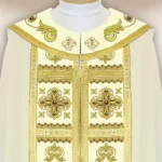 Embroidered cope "Brillante-Bianco"