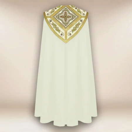 Embroidered cope "Brillante-Bianco"