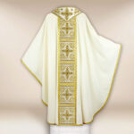 Embroidered chasuble "Brillante-Bianco"