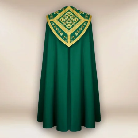 Embroidered cope "Brillante-Verde"