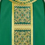 Embroidered chasuble "Brillante-Verde"