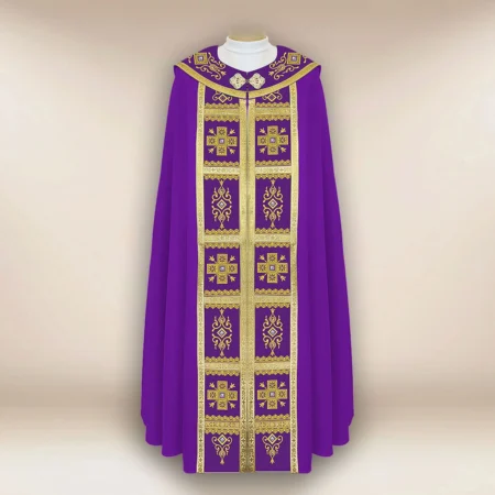Embroidered cope "Brillante-Viola"