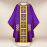 Embroidered chasuble "Brillante-Viola"