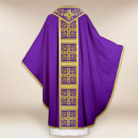 Embroidered chasuble “Brillante-Viola”