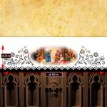 Openwork altar tablecloth - laser cut with thermal sublimation printing