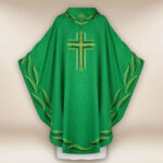 Embroidered Chasuble "Ombre Colorate" Green
