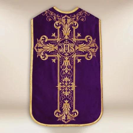 Embroidered Roman chasuble "Homily"