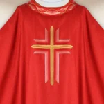 Embroidered Chasuble "Ombre Colorate" Red