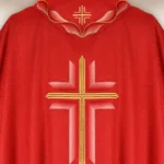 Embroidered Chasuble "Ombre Colorate" Red