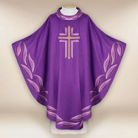 Embroidered Chasuble "Ombre Colorate" Purple