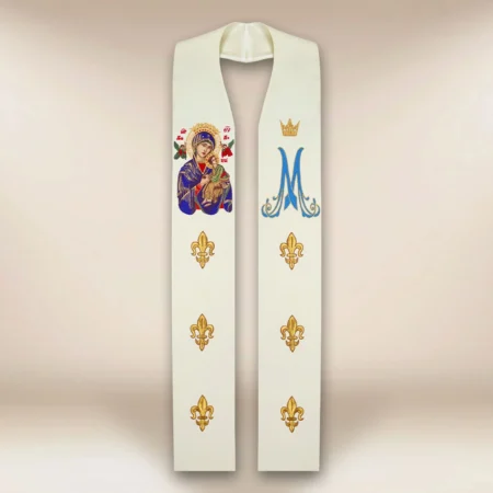 Embroidered Stole "Our Lady of Perpetual Help"