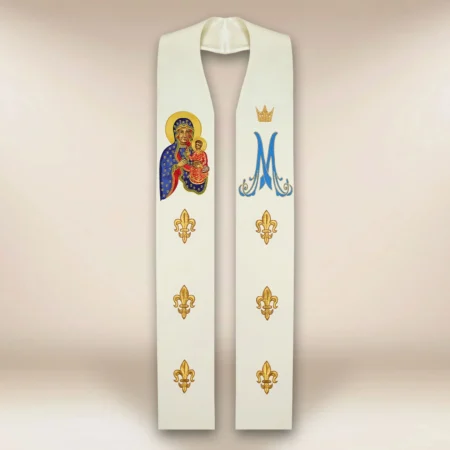 Embroidered Stole "Our Lady of Częstochowa"