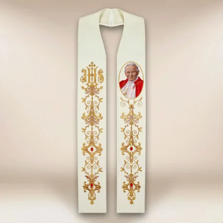 Embroidered stole "John Paul II"