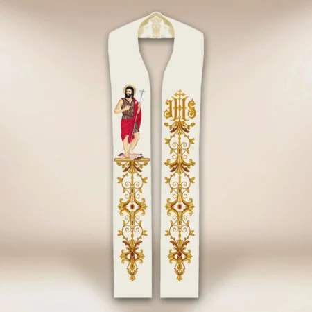 Embroidered stole "St. John the Baptist"