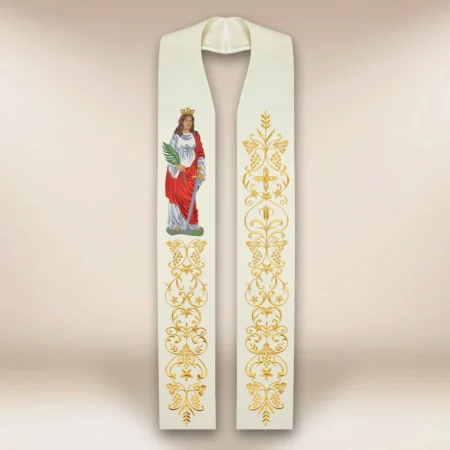 Embroidered stole "St. Barbara"