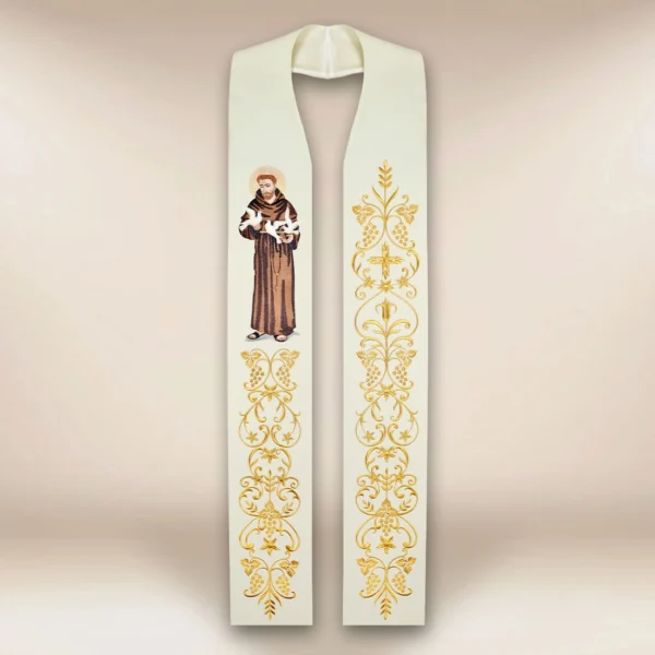 Embroidered Stole "St. Francis"