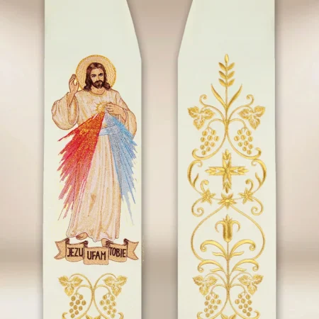 Embroidered Stole "Merciful Jesus"