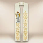 Embroidered stole "Archangel Michael from Mount Gargano"