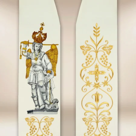 Embroidered stole “Archangel Michael from Mount Gargano”