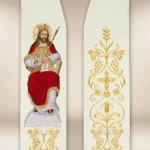 Embroidered stole "Christ the King"