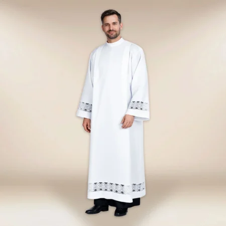 liturgical alb with guipure IHS 188 cm