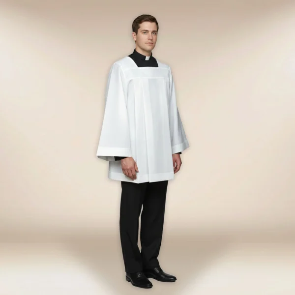 plain liturgical surplice 194 cm