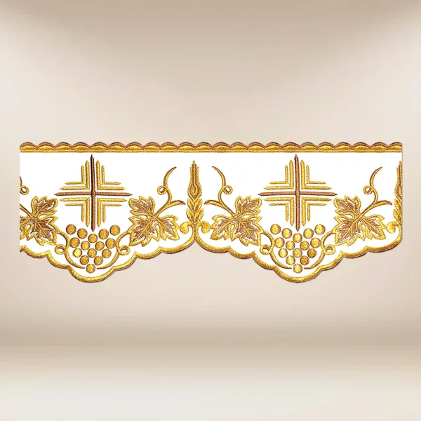 Embroidered lace "Gold Brown"