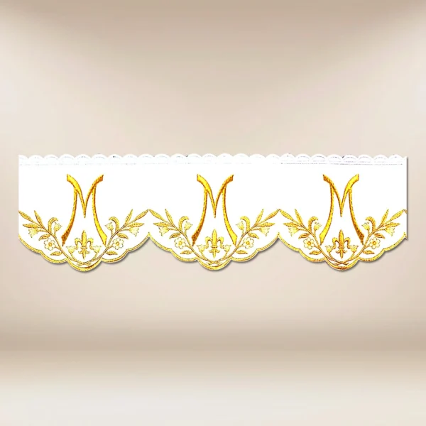 Embroidered Lace "Ave Maria" Gold