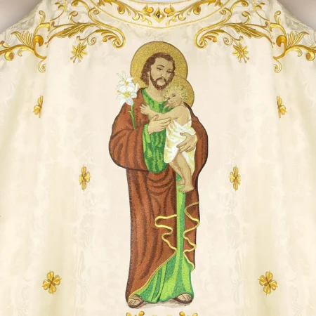Embroidered chasuble with the image of St. Joseph