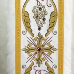 Embroidered Chasuble "Massimo Bianco - Gold"