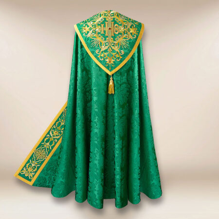 Embroidered cope "Massimo-Verde"