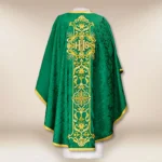 Embroidered chasuble "Massimo-Verde"