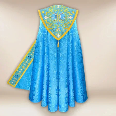 Embroidered chasuble "Massimo-Blu"