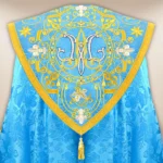 Embroidered chasuble "Massimo-Blu"