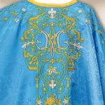 Embroidered chasuble "Massimo-Blu"