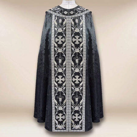 Embroidered cope "Massimo-Nero"