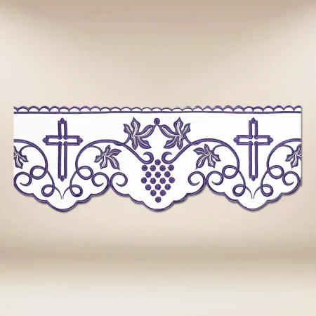 Embroidered lace "Purple Grapes"