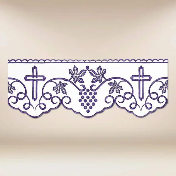 Embroidered lace "Purple Grapes"