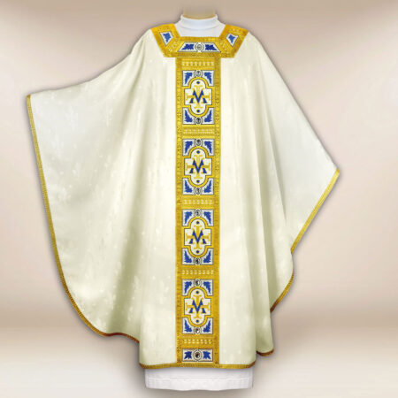 Embroidered chasuble "Azzuro"