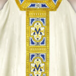 Embroidered chasuble "Azzuro"