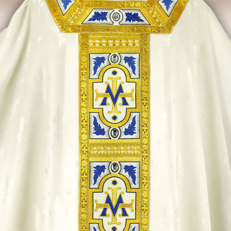 Embroidered chasuble “Azzuro”